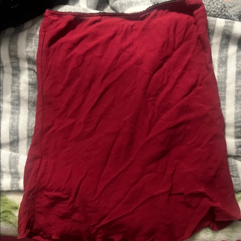 Brandy Melville Red Mini Skirt